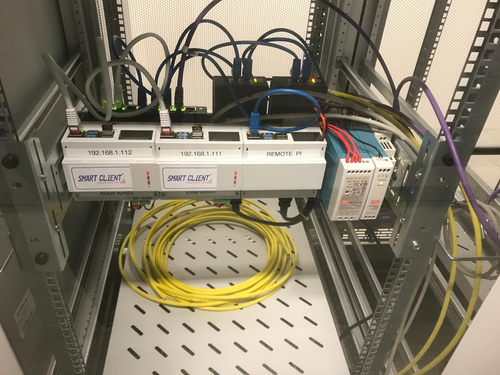 Smart Client in 19 Zoll Rack Montage